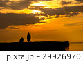 Silhouette sunset 29926970