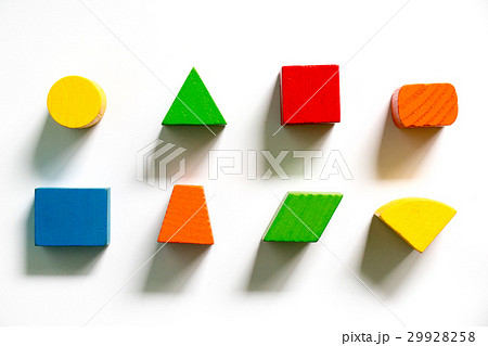 Set of colorful wooden shape toy Set of colorful wooden shape toy 29928258