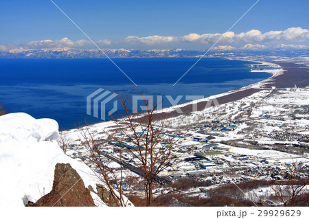 銭函天狗山から見る早春の石狩湾 29929629