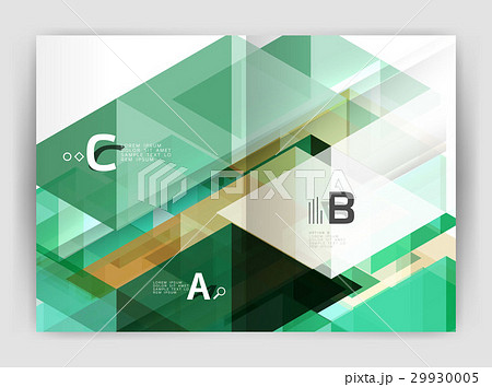 Business brochure or leaflet A4 cover template 29930005