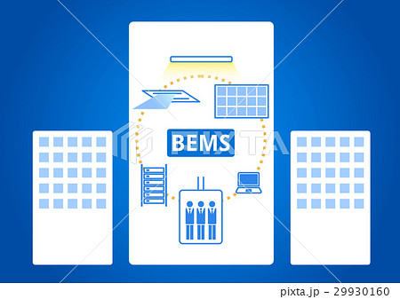 Bems ビルエネルギー管理システムのイラスト素材 29930160 Pixta