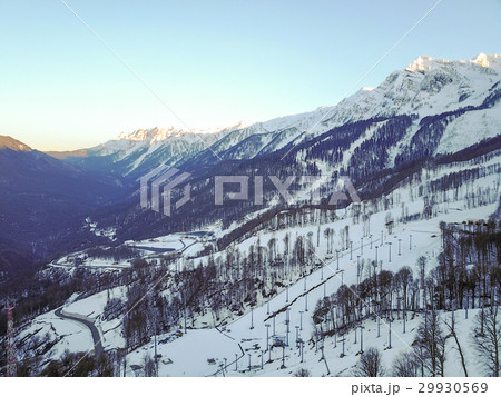 Mountain landscape in Sochi, the Caucasus. View 29930569
