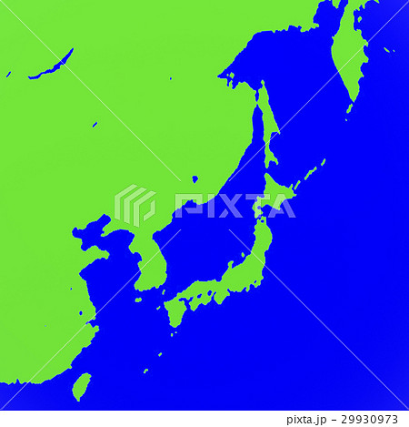 日本近郊の地図のイラスト素材