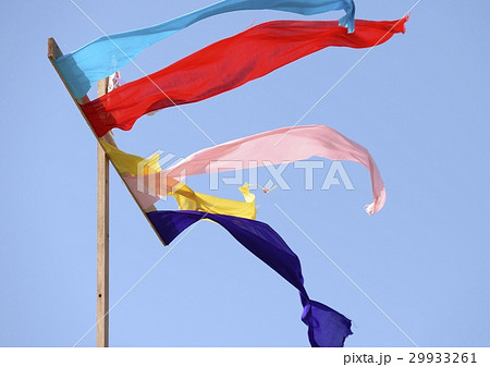 上棟式の新築五色旗 上棟式の新築五色旗 29933261