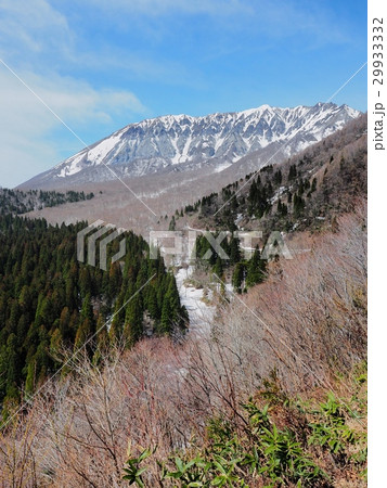 鍵掛峠から見る春の大山 大山 鍵掛峠 鍵掛峠から見る春の大山 大山 鍵掛峠 29933332