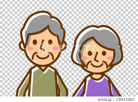 Elderly couple Waist upper smile 29933862