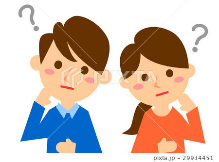 夫婦　上半身　考える 29934451
