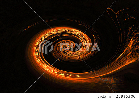 Man playing fire baton in Texture background 29935306