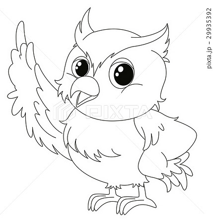 Animal outline for cute owl 29935392