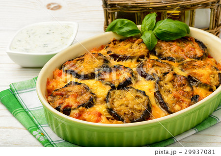Moussaka - greek casserole with eggplants. 29937081
