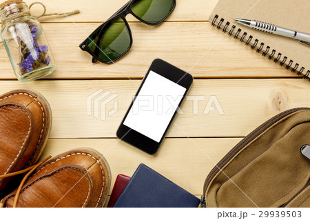 Top view accessories  travel. 29939503