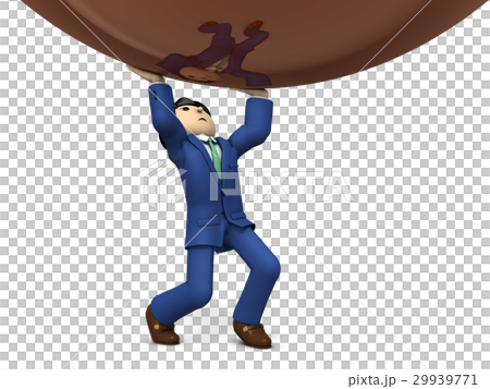 ストレスを表すアブストラクト3DCGイラスト 29939771