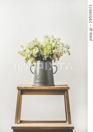 Spring bouquet of white lilacs in vintage gray Spring bouquet of white lilacs in vintage gray 29939973