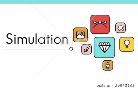 Design Innovation Simulation Icon Graphicのイラスト素材 [29940133] - PIXTA