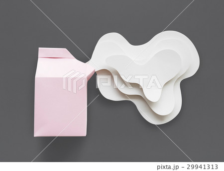 Paper Craft Arts Milk Carton Spill Out 29941313