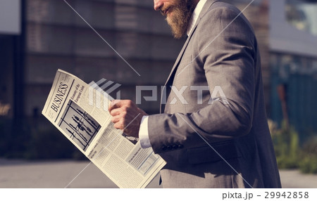 Businessmen Read Hands Hold Newspaper Businessmen Read Hands Hold Newspaper 29942858