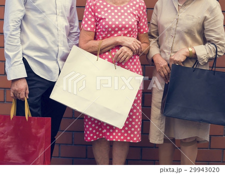 Senior Adult Shopping Bags Lifestyle 29943020