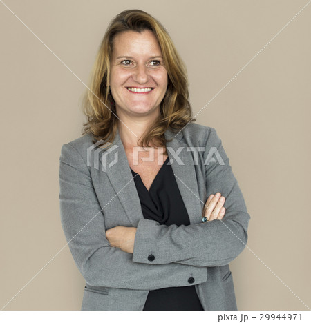 Adult woman corporate crossed arms portrait Adult woman corporate crossed arms portrait 29944971