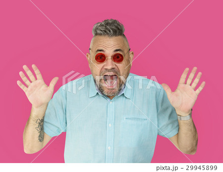 Old Man Shock Hands Up 29945899