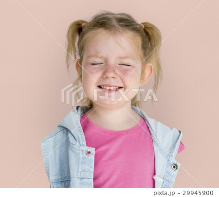 Little GIrl Smiling Happiness Playful Twintail Hairstyle 29945900