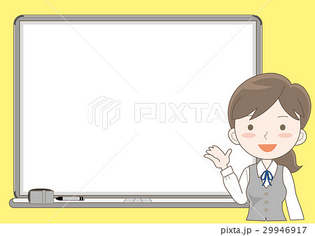 ホワイトボードで説明する女性A 29946917