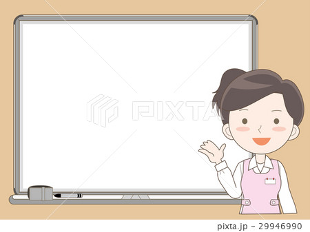 ホワイトボードで説明する女性G 29946990