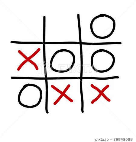 tic tac toe xo game on isolated tic tac toe xo game on isolated 29948089
