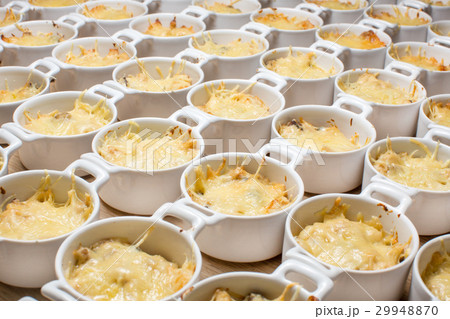 Buffet julienne fondue melted cheese Buffet julienne fondue melted cheese 29948870