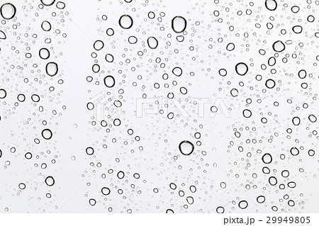 水滴 雨 テクスチャの写真素材