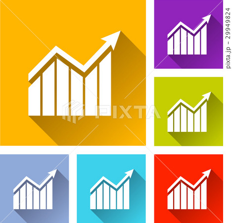 six success graph icons 29949824