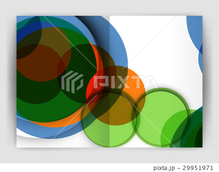 Abstract circles, annual report covers. Modern 29951971