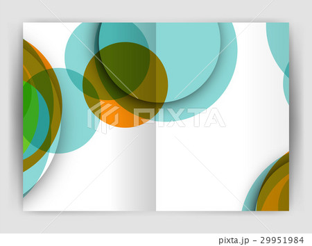 Abstract circles, annual report covers. Modern 29951984