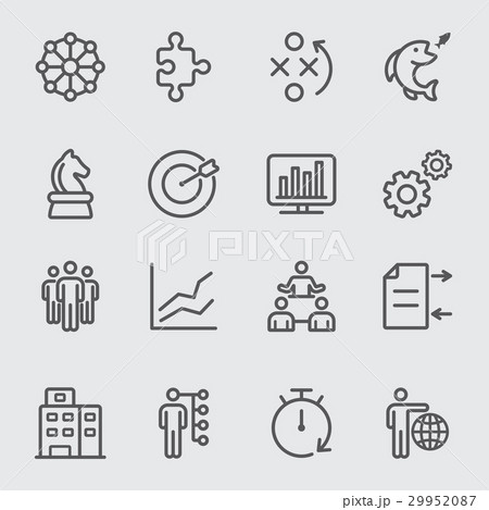 Business and Strategy line icon 29952087