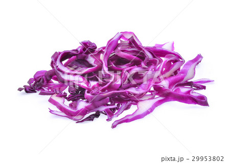slice of purple cabbage isolated on white slice of purple cabbage isolated on white 29953802