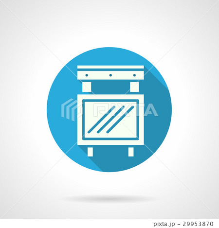 Concert ad board blue round vector icon Concert ad board blue round vector icon 29953870