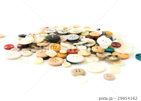 ボタン　たくさん　裁縫　山積み 29954162