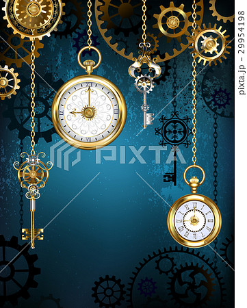 Design with clocks and gears 29954198