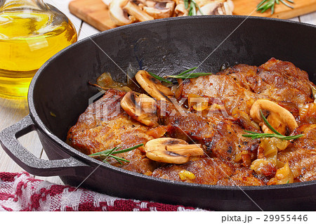 classic pork stew with onion, mushrooms classic pork stew with onion, mushrooms 29955446