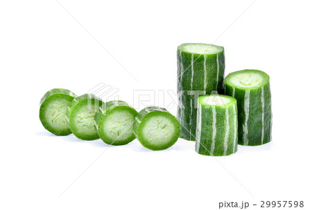 Snake gourd isolated on white background 29957598