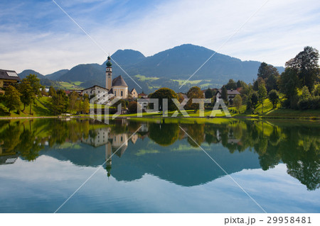 Reflection on the lake in Reith, Austria 29958481