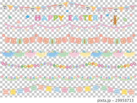ガーランド素材-ハッピーイースター ガーランド素材-ハッピーイースター 29958713