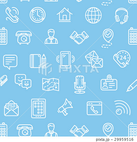 Contact Us Pattern Background. Vector Contact Us Pattern Background. Vector 29959516