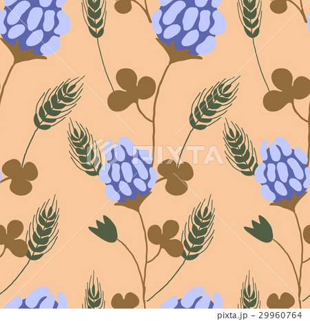 Cute vector floral seamless pattern Cute vector floral seamless pattern 29960764
