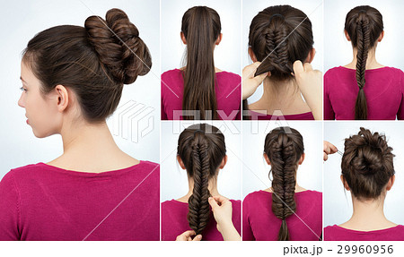 hairstyle bun tutorial 29960956