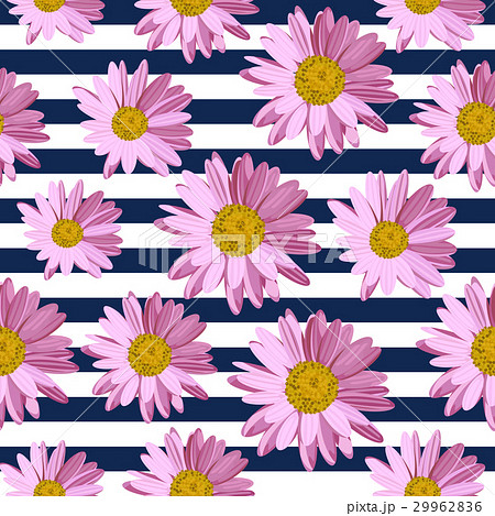 Seamless pattern with daisy flowers 29962836