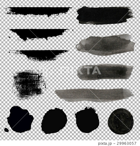 Black Blobs Set 29963057