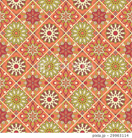 Seamless hand drawn mandala pattern. 29963114