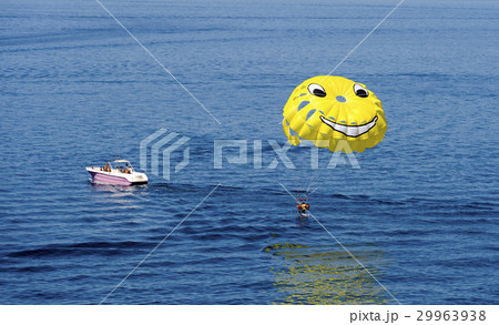 Parasailing - Adriatic sea. Parasailing - Adriatic sea. 29963938