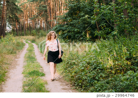 Young Pretty Plus Size Caucasian Happy Smiling Young Pretty Plus Size Caucasian Happy Smiling 29964746