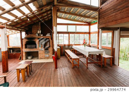 Interior Of Restroom In Belarusian Russian Wooden 29964774